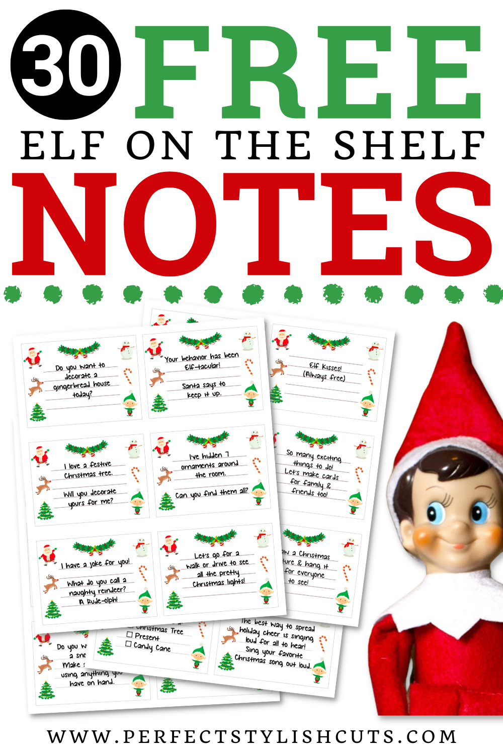 30 Free Elf On The Shelf Printable Notes intended for Free Printable Elf On The Shelf Notes