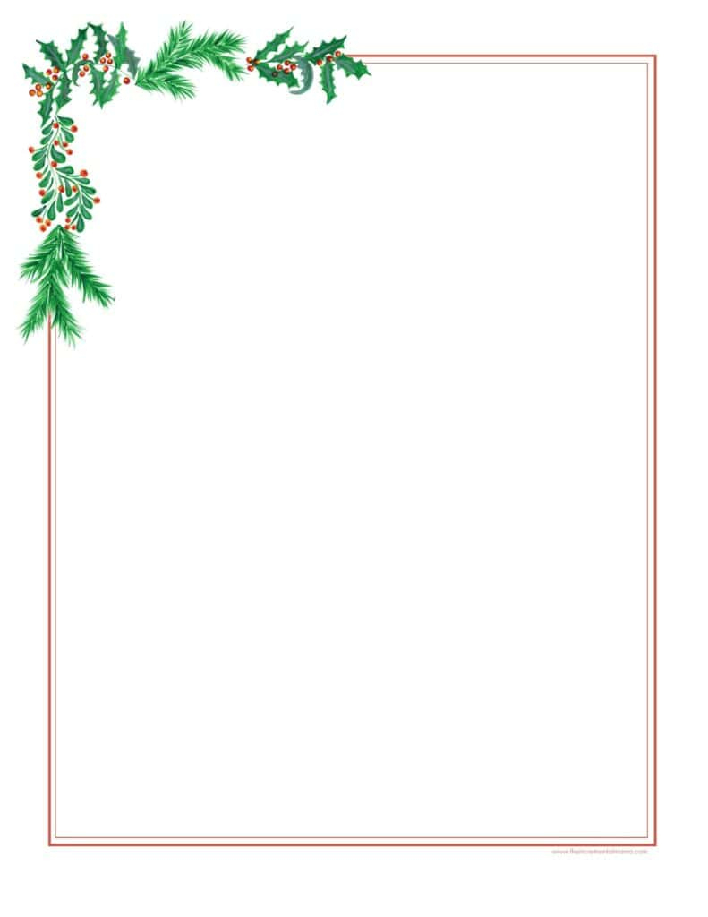 30+ Free Printable Christmas Border Printable Templates - The regarding Free Printable Christmas Paper With Borders