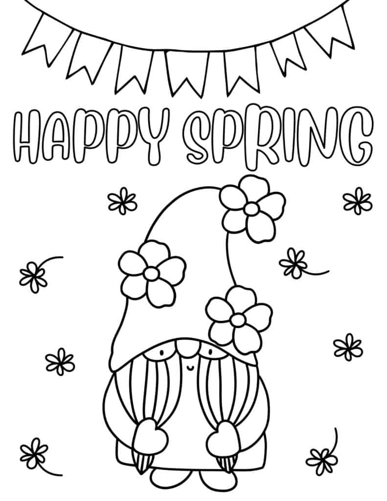 30 Free Spring Coloring Pages For Kids - Prudent Penny Pincher with Free Printable Spring Coloring Pages