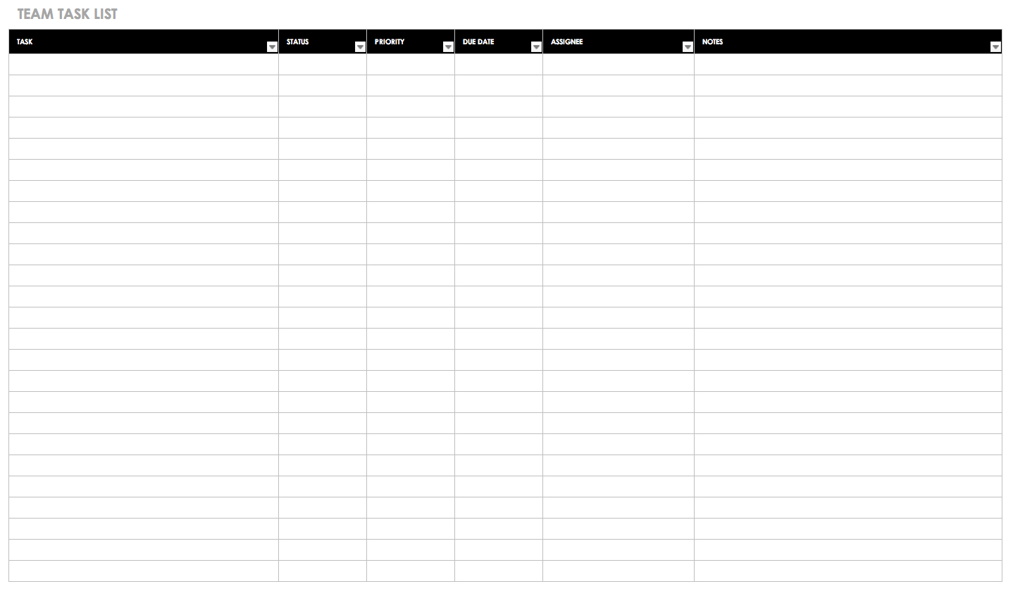 30+ Free Task And Checklist Templates | Smartsheet with Free Printable Task Organizer