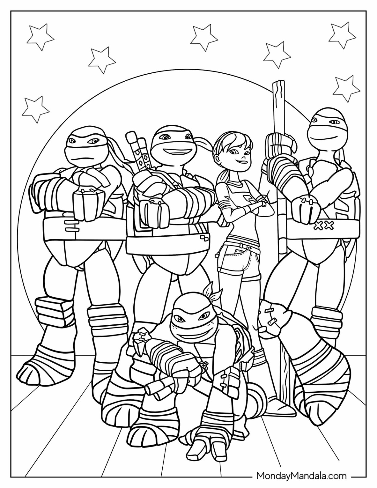 30 Ninja Turtles Coloring Pages (Free Pdf Printables) with regard to Teenage Mutant Ninja Turtles Printables Free