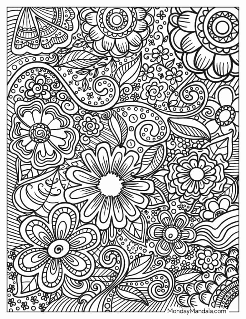 30 Zentangle Coloring Pages (Free Pdf Printables) regarding Free Printable Zen Coloring Pages