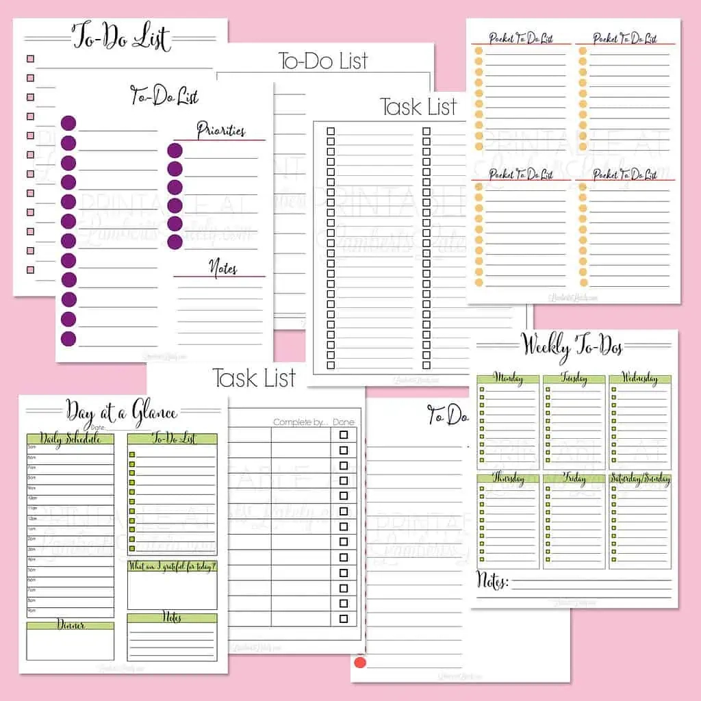 33 Free Printable To Do List Templates | Lamberts Lately with Weekly To Do List Free Printable