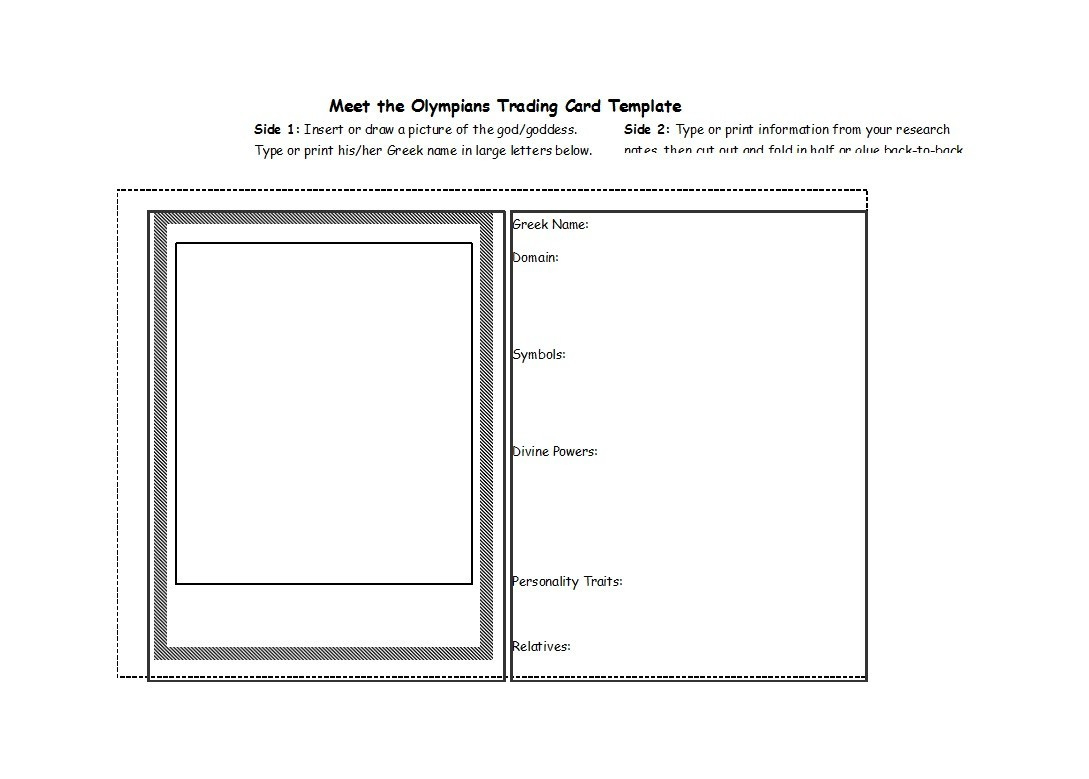 33 Free Trading Card Templates (Baseball, Football, Etc..) ᐅ with Free Printable Baseball Card Template