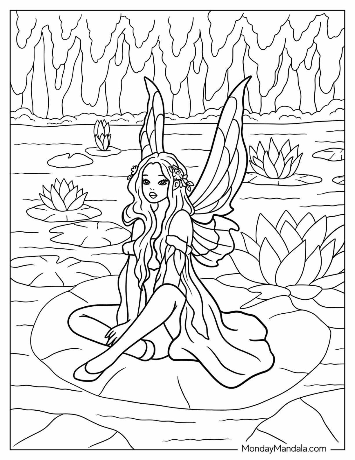 34 Fairy Coloring Pages (Free Pdf Printables) with Free Printable Fairy Coloring Pictures