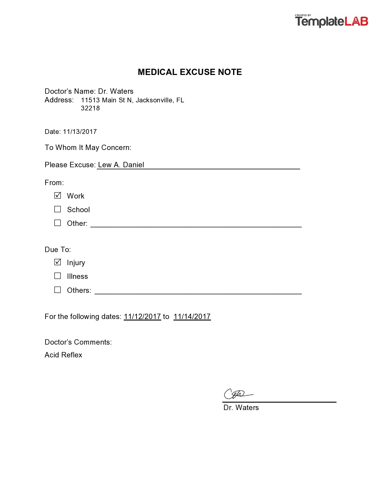 36 Free Doctor Note Templates [For Work Or School] inside Free Printable Doctors Excuse for School