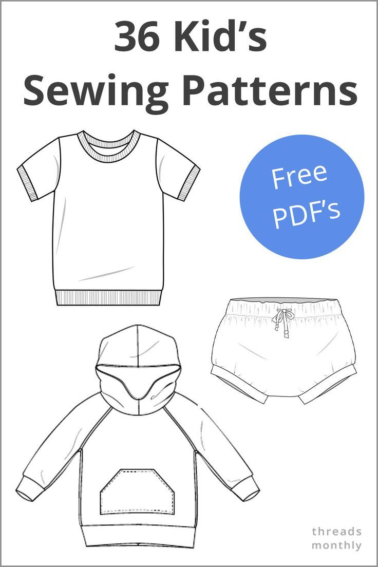 36 Free Printable Sewing Patterns For Kids, Babies &amp;amp; Toddlers with Free Printable Sewing Patterns