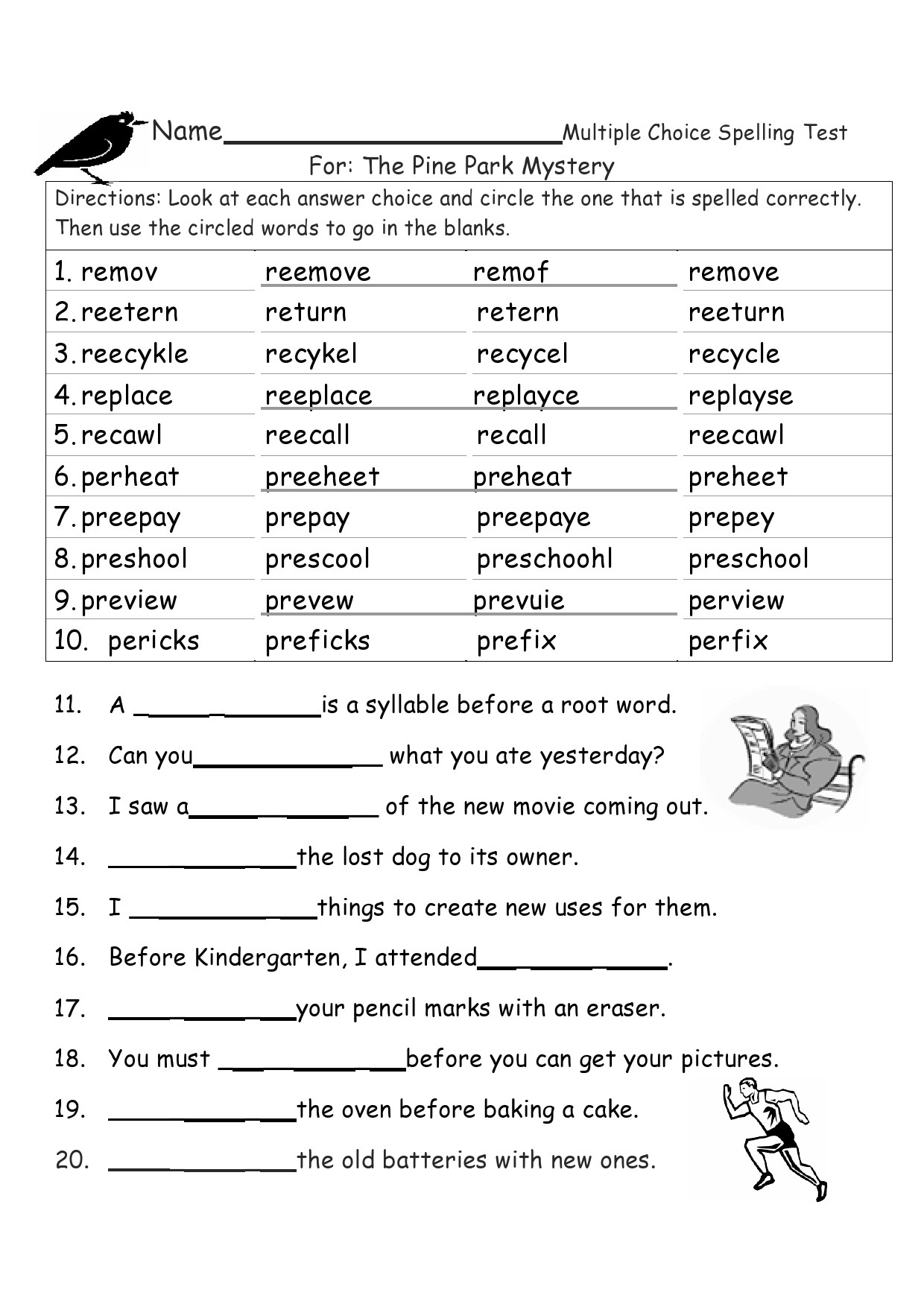 38 Printable Spelling Test Templates [Word &amp;amp; Pdf] ᐅ Templatelab with regard to Free Printable Multiple Choice Spelling Test Maker