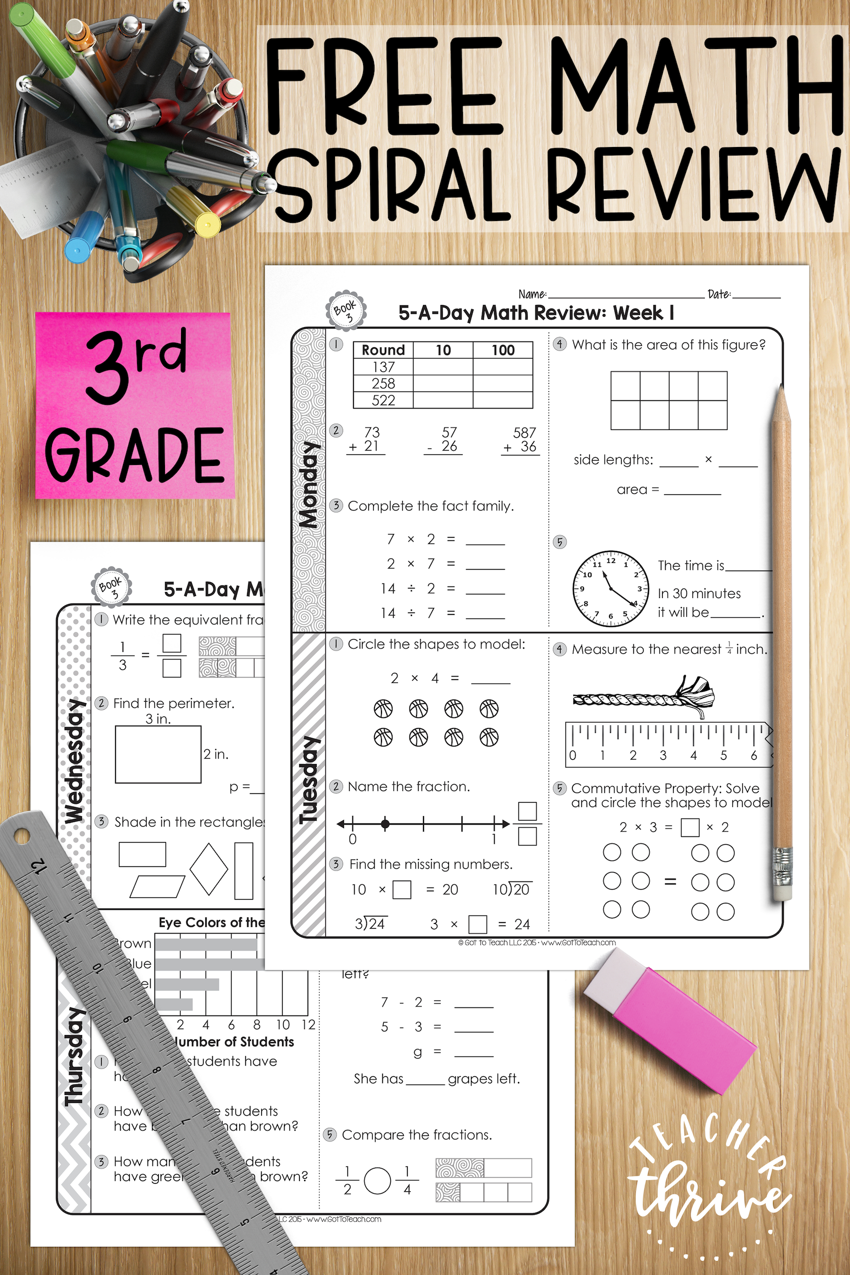 3Rd Grade Beginning Of Year Math Assessment intended for Homeschooling Paradise Free Printable Math Worksheets Third Grade