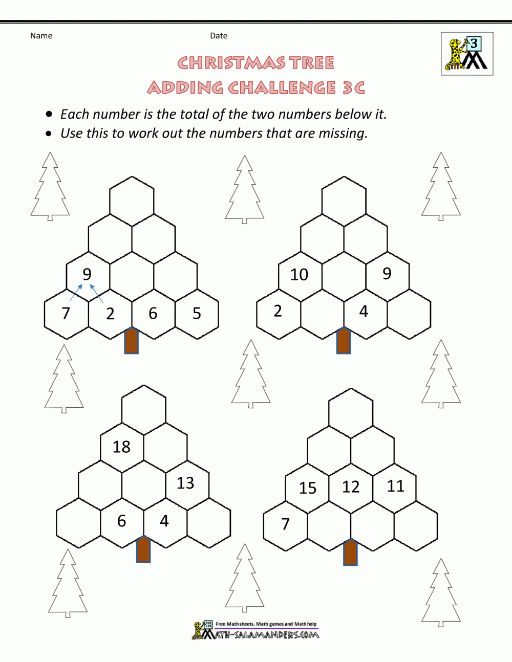 3Rd Grade Christmas Math Worksheets within Free Printable Christmas Worksheets For Third Grade