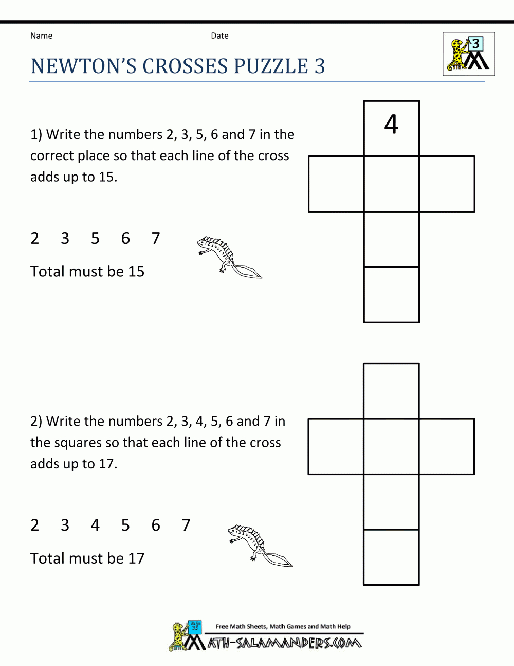 3Rd Grade Math Puzzles Worksheets intended for Free Printable Math Puzzles for 3rd Grade