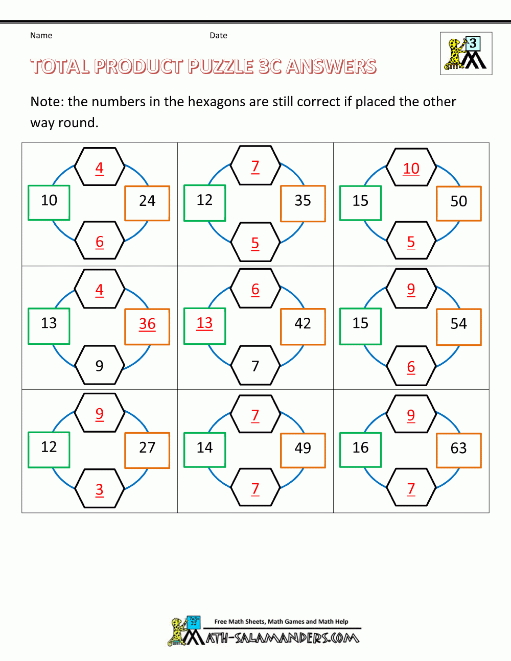 3Rd Grade Math Puzzles Worksheets throughout Free Printable Math Puzzles for 3rd Grade