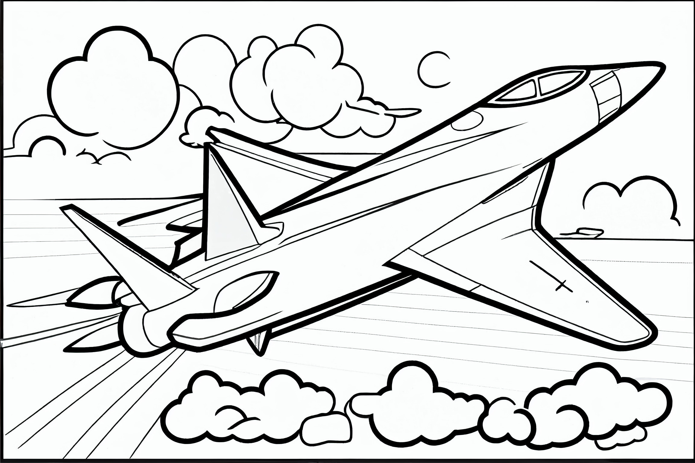 40 Airplane Coloring Pages: Free Printable Images - Eggradients for Free Planes Printables