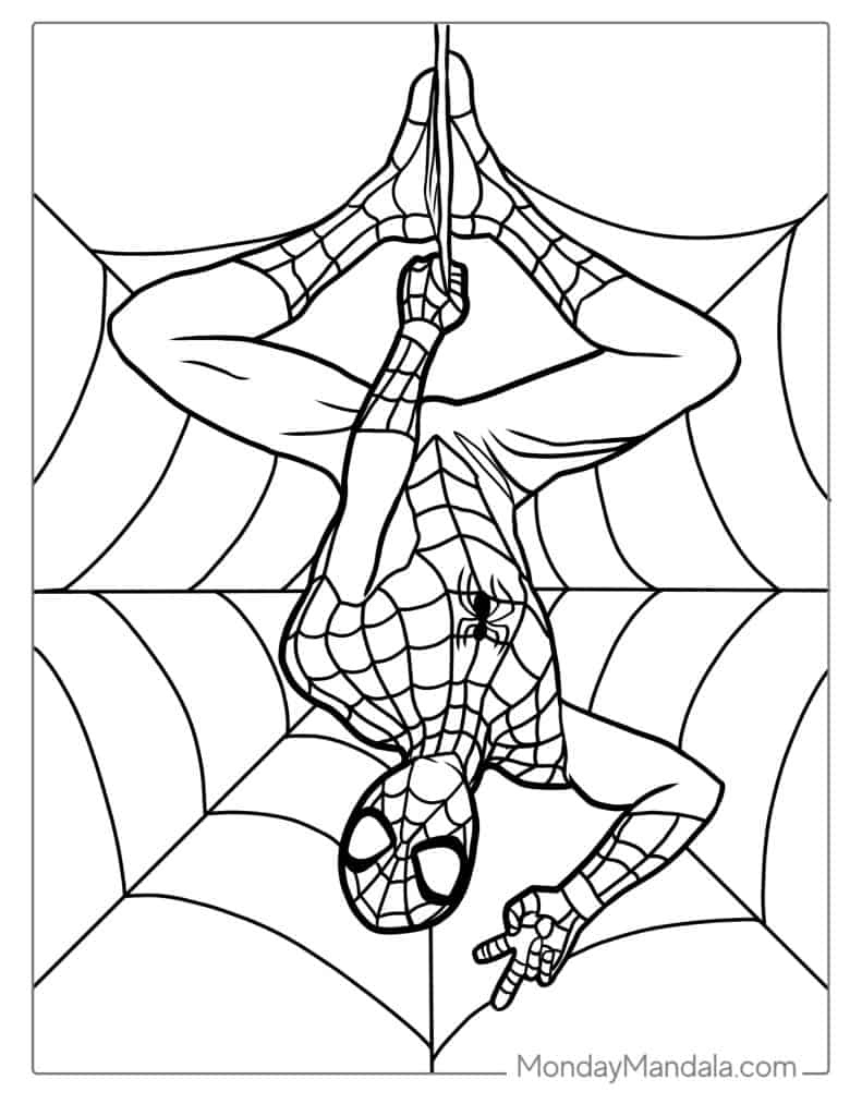 40 Spider-Man Coloring Pages (Free Pdf Printables) in Free Printable Spiderman Coloring Pages