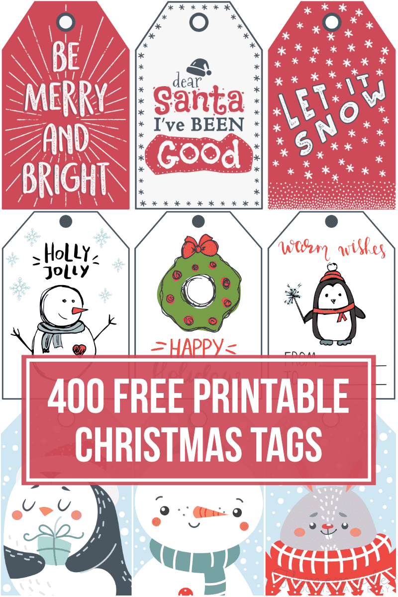400 Free Printable Christmas Tags For Your Holiday Gifts for Free Printable Christmas Tags Templates