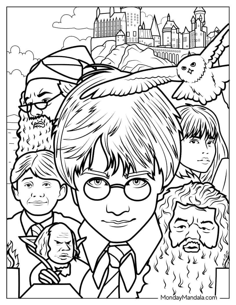 44 Harry Potter Coloring Pages (Free Pdf Printables) | Harry throughout Free Printable Harry Potter Colouring Sheets