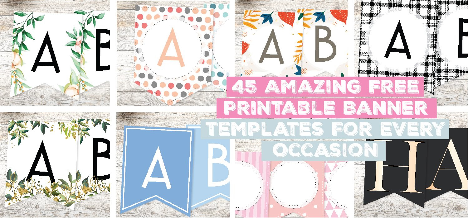 45 Amazing Free Printable Banner Templates For Every Occasion pertaining to Free Printable Banners