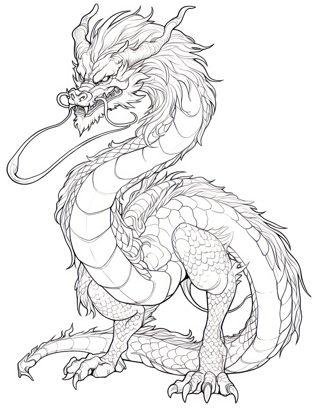 49 Majestic Dragon Coloring Pages For Kids And Adults - Our within Free Printable Chinese Dragon Coloring Pages