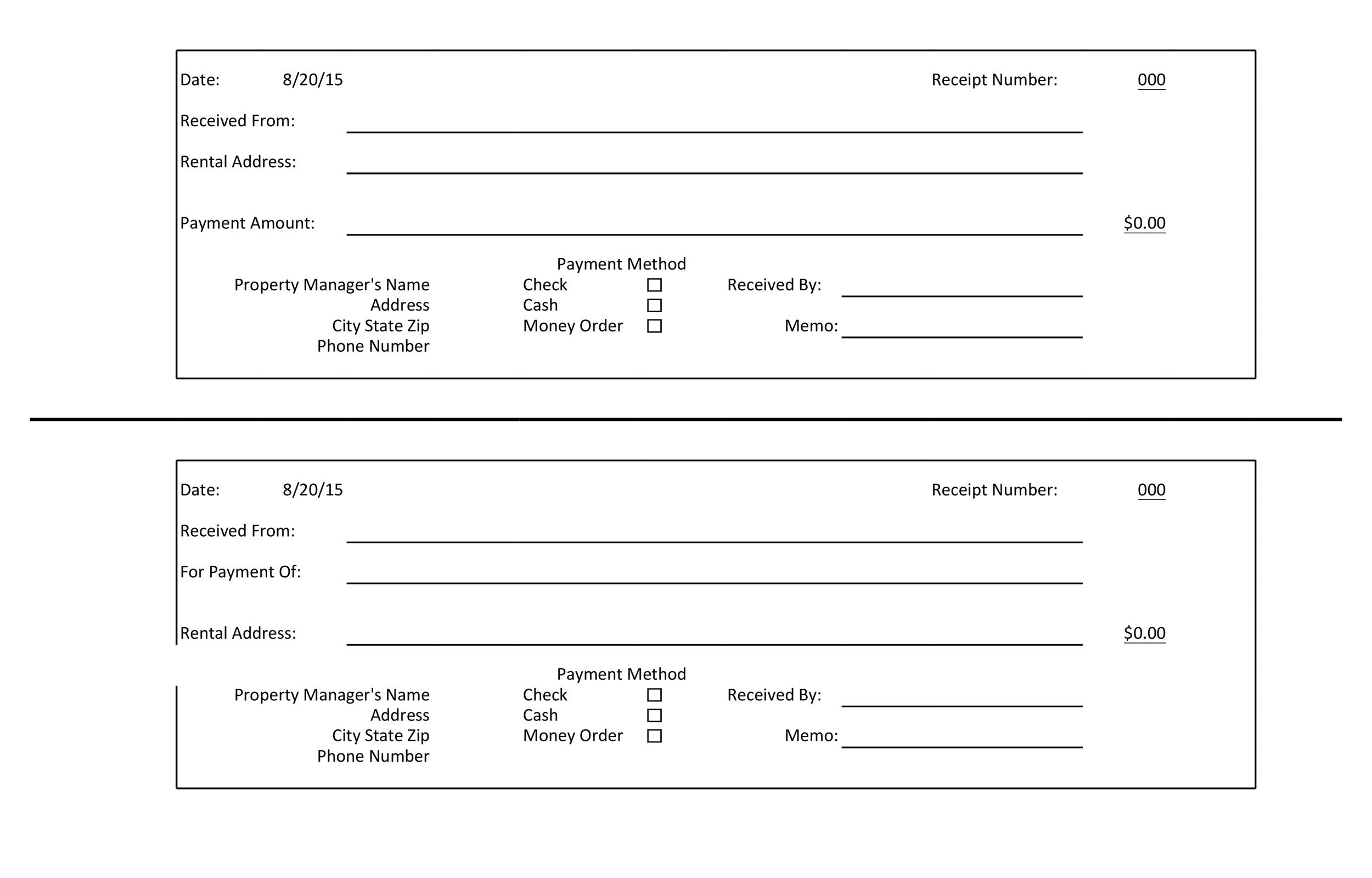 50+ Free Receipt Templates (Cash, Sales, Donation, Taxi) regarding Free Printable Receipts