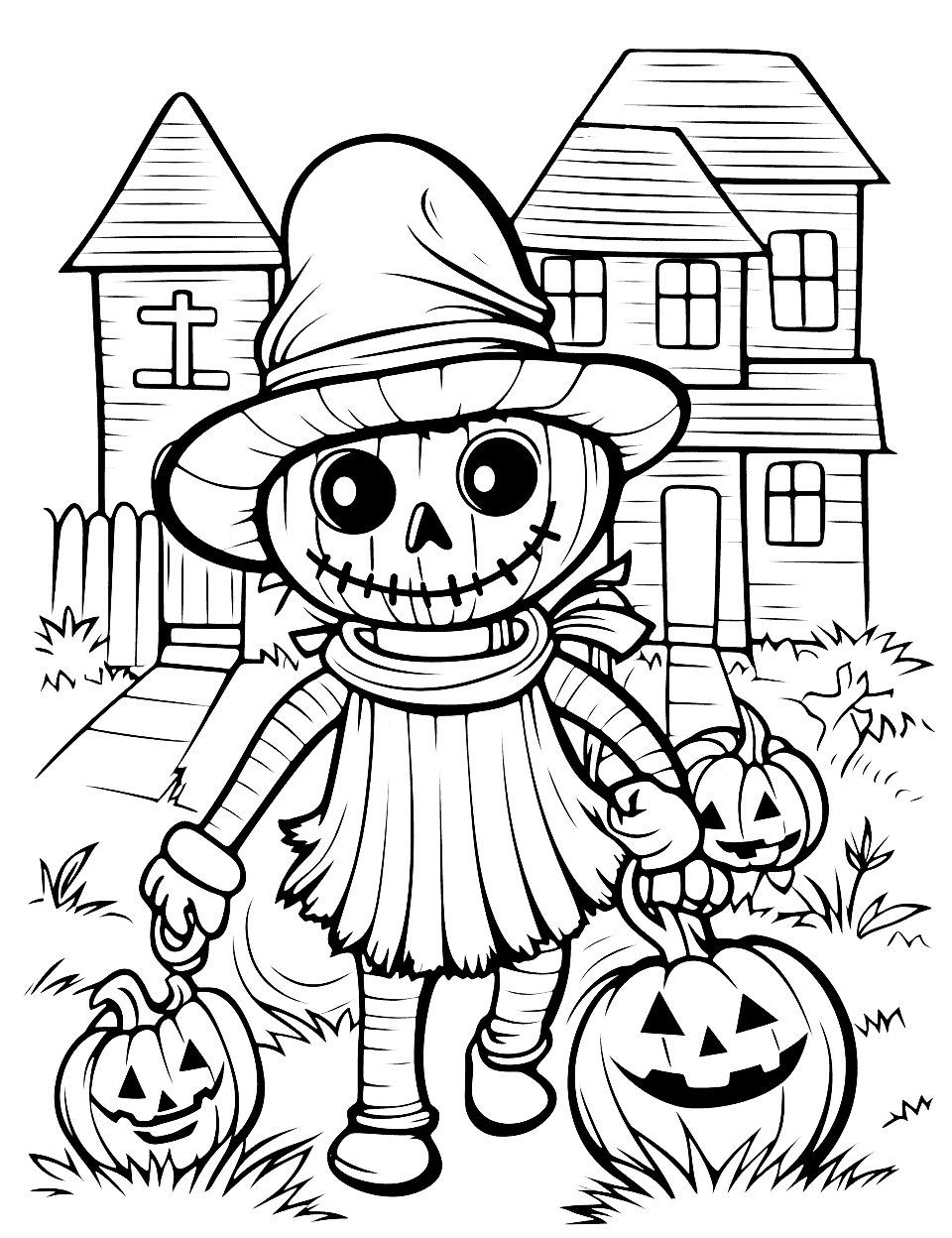 50 Halloween Coloring Pages: Free Printable Sheets inside Free Online Printable Halloween Coloring Pages