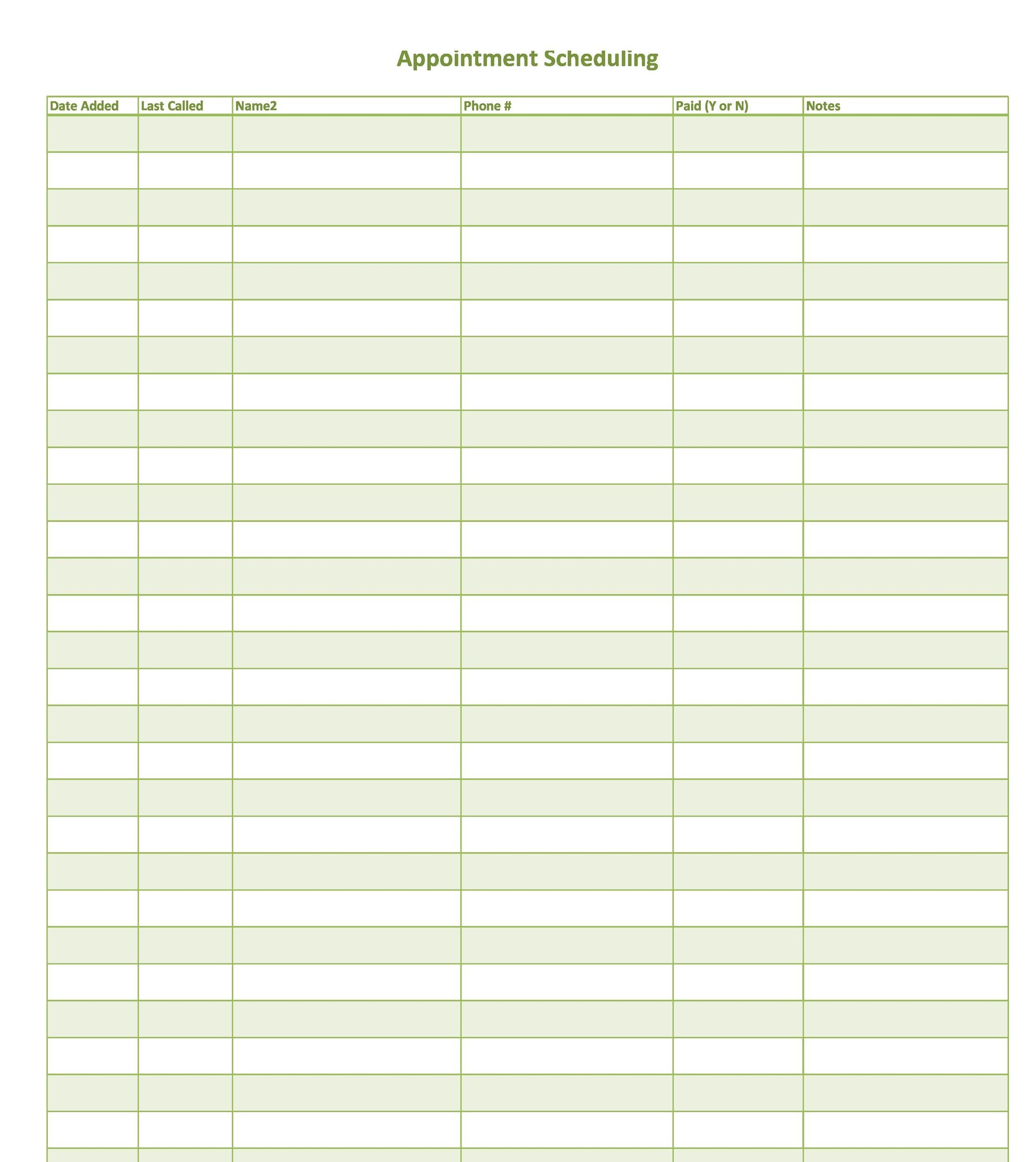 50+ Printable Appointment Schedule Templates [&amp;amp; Appointment Calendars] inside Appointment Book Template Free Printable