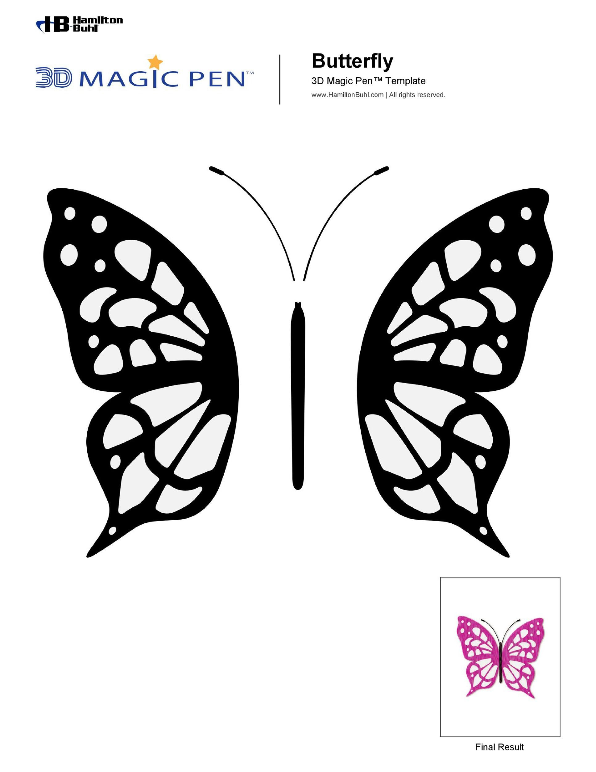 50 Printable &amp;amp; Cut Out Butterfly Templates 🦋 ᐅ Templatelab within Free Printable Butterfly Wings