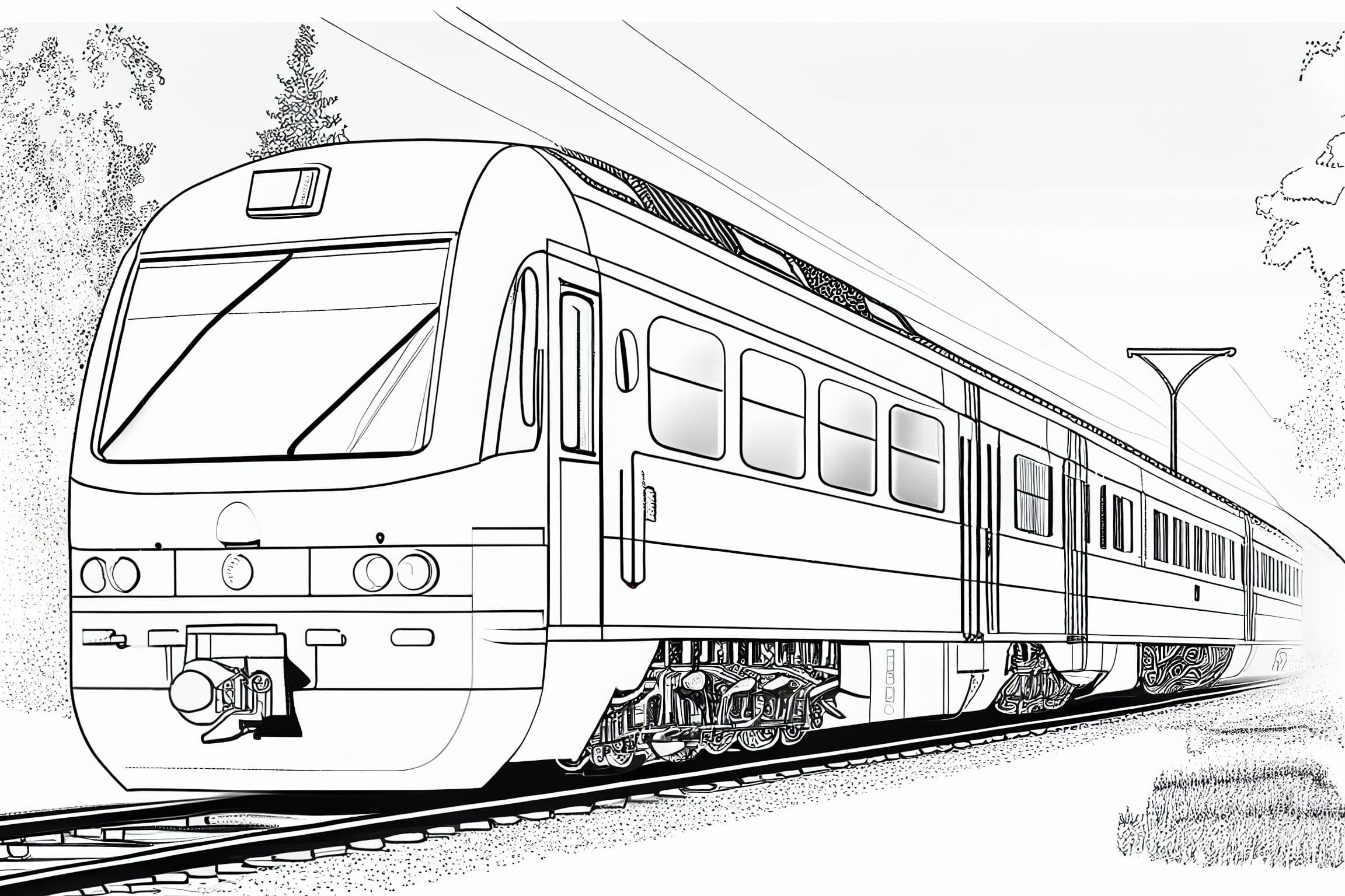 50 Train Coloring Pages: Free Printable Images - Eggradients pertaining to Free Printable Train Pictures