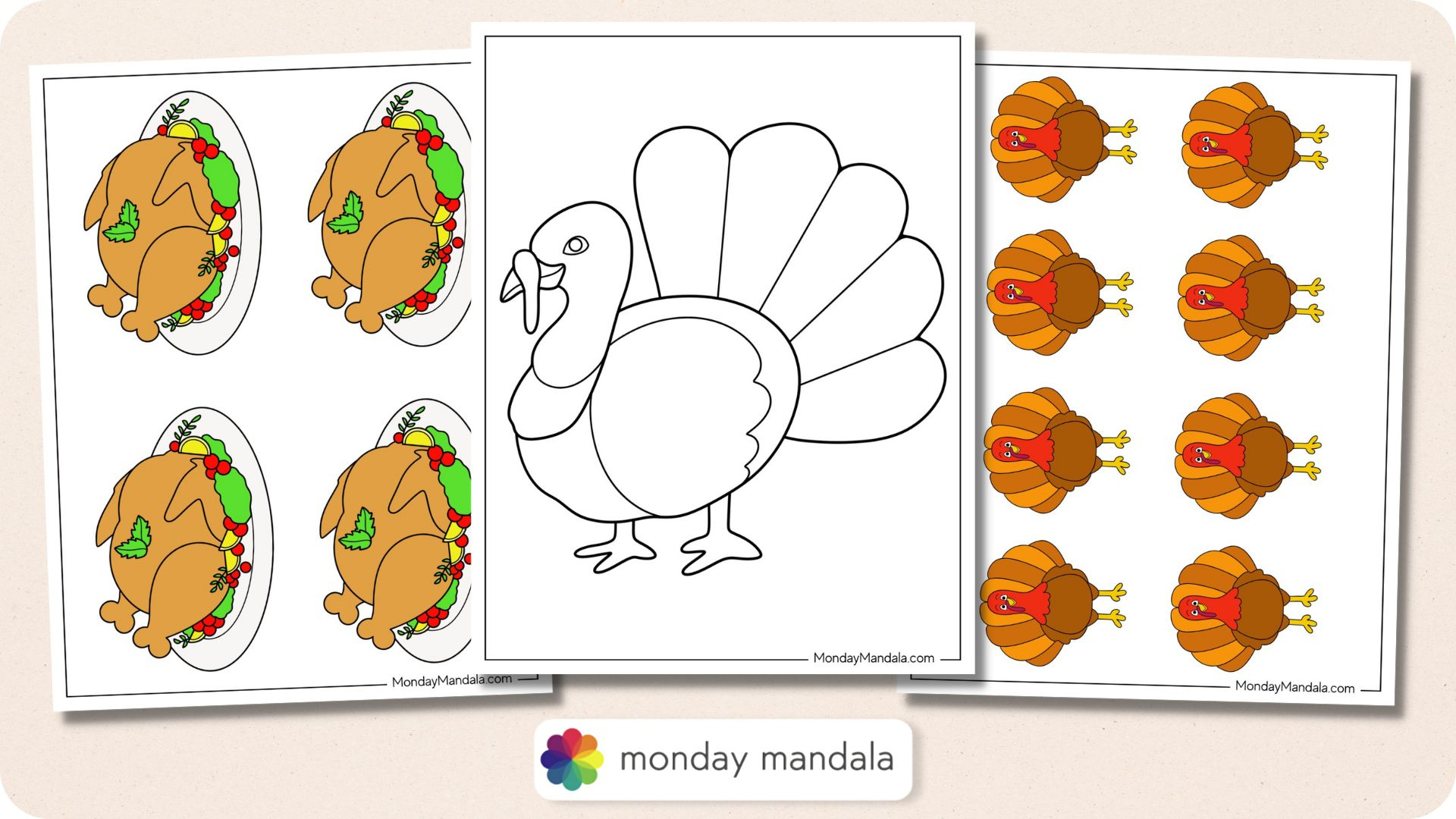 62 Turkey Templates (Free Pdf Printables) with Free Printable Turkey