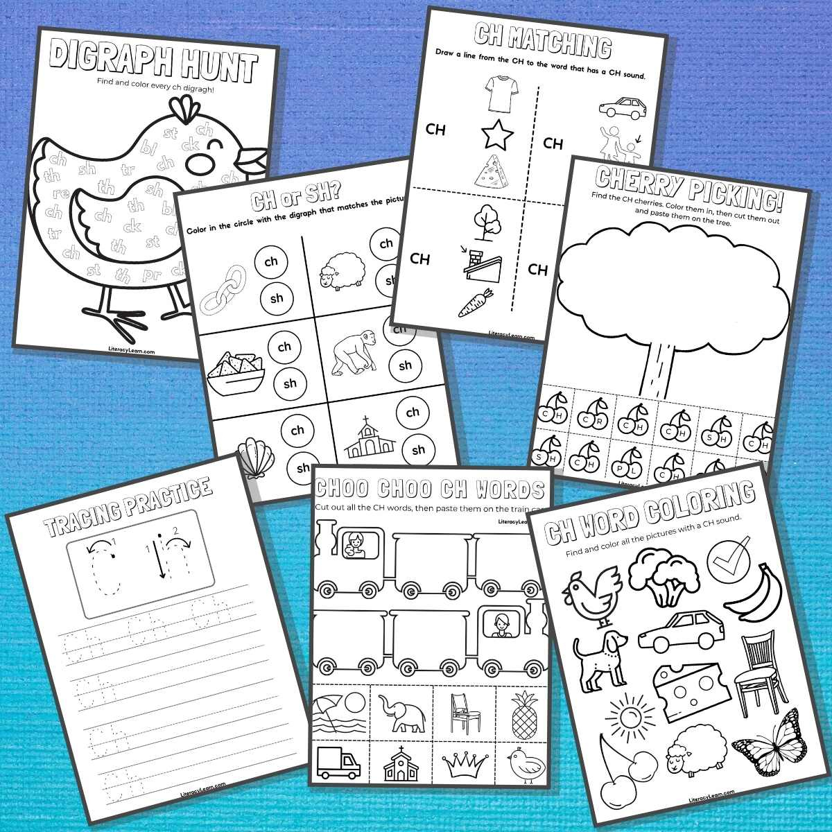 7 Free Ch Worksheets For Digraph Learning - Literacy Learn intended for Free Printable Ch Digraph Worksheets