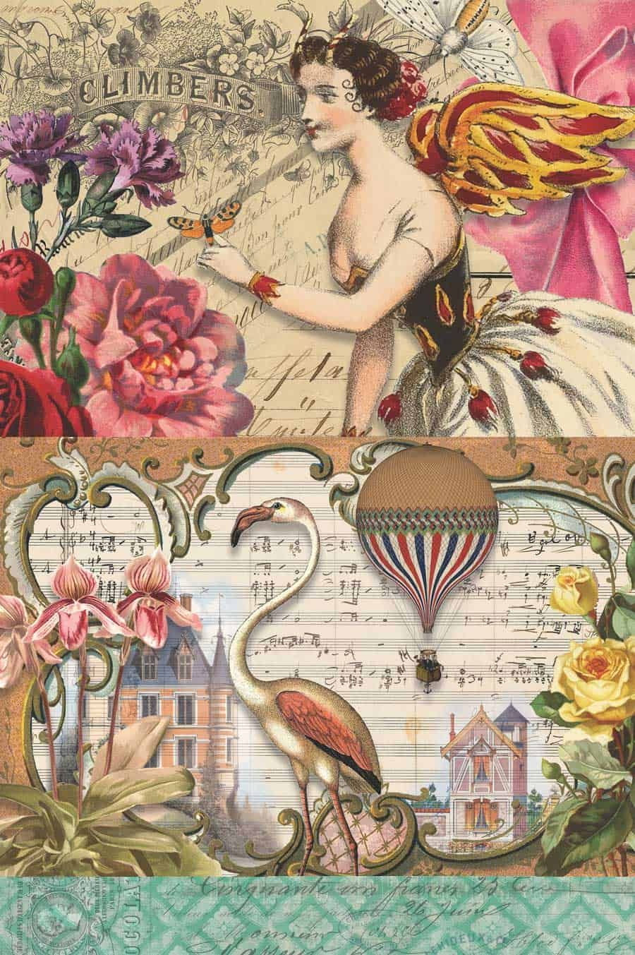 7 Free Creative Collage Sheet Printables For Decoupage Tissue with regard to Free Printable Decoupage Images