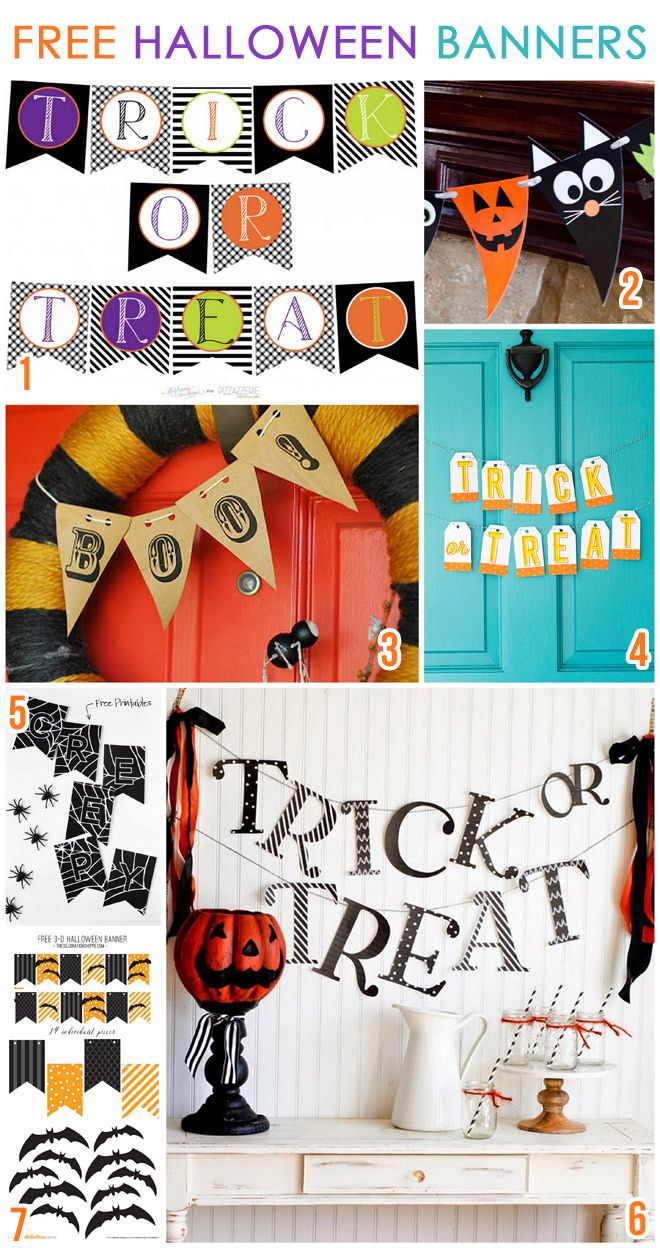 7 Free Printable Halloween Banners | Pizzazzerie regarding Free Printable Halloween Banner Templates