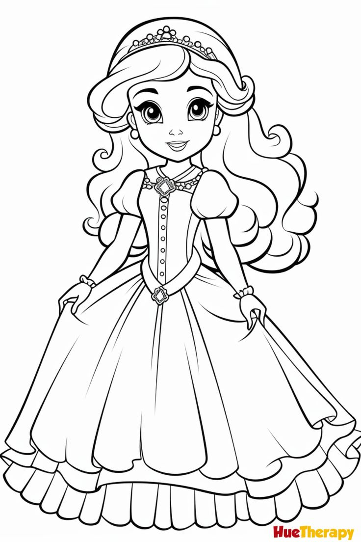 7 Free Printable Princess Coloring Pages For Kids | Princess intended for Free Printable Princess Coloring Pages