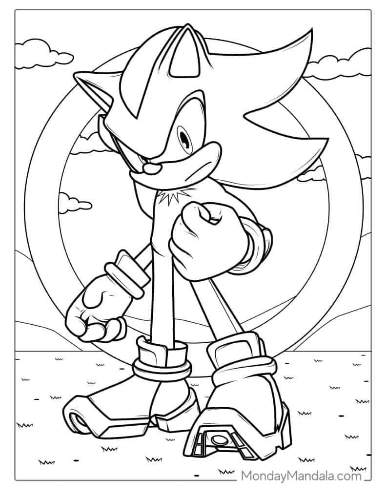 72 Sonic Coloring Pages (Free Pdf Printables) intended for Sonic Coloring Pages Free Printable