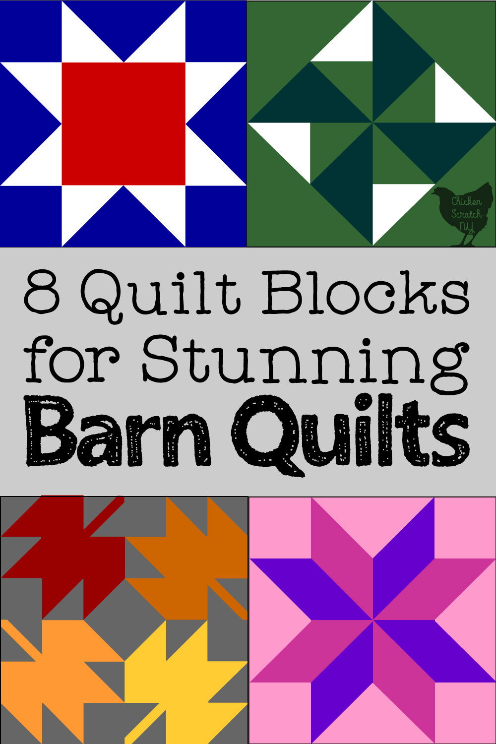 8 Beautiful Quilt Blocks For Barn Quilts [Free Printable) inside Free Printable Barn Quilt Patterns