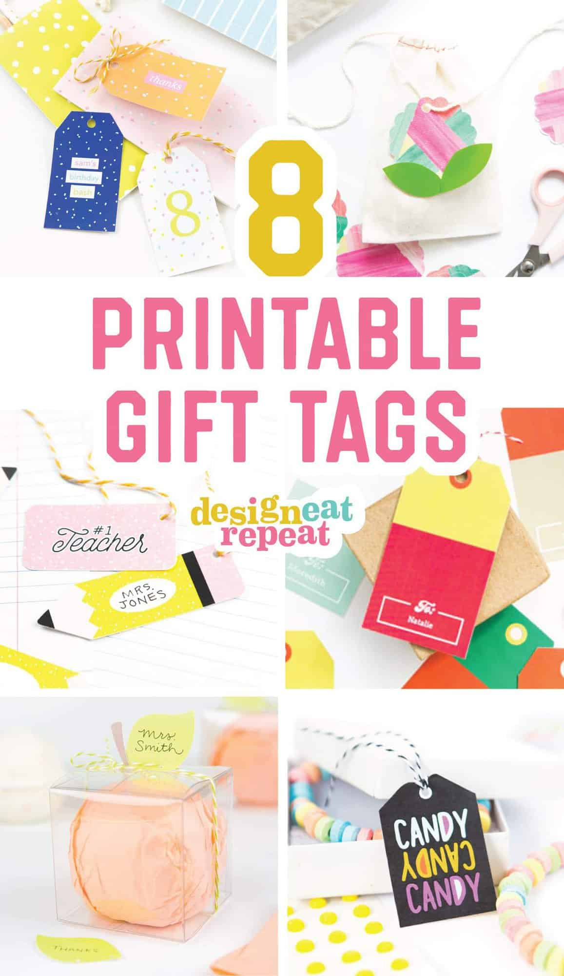 8 Colorful &amp;amp; Free Printable Gift Tags For Any Occasion! with regard to Free Printable Goodie Bag Tags
