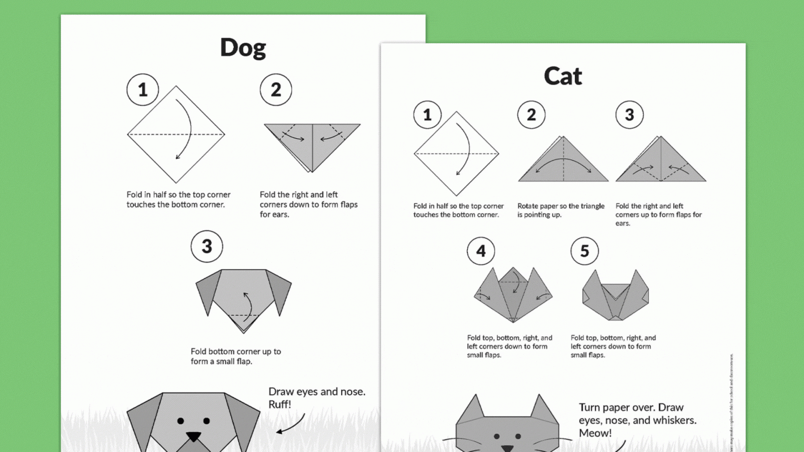 8 Easy Origami Projects For Kids (Free Printable Instructions) with regard to Printable Origami Instructions Free