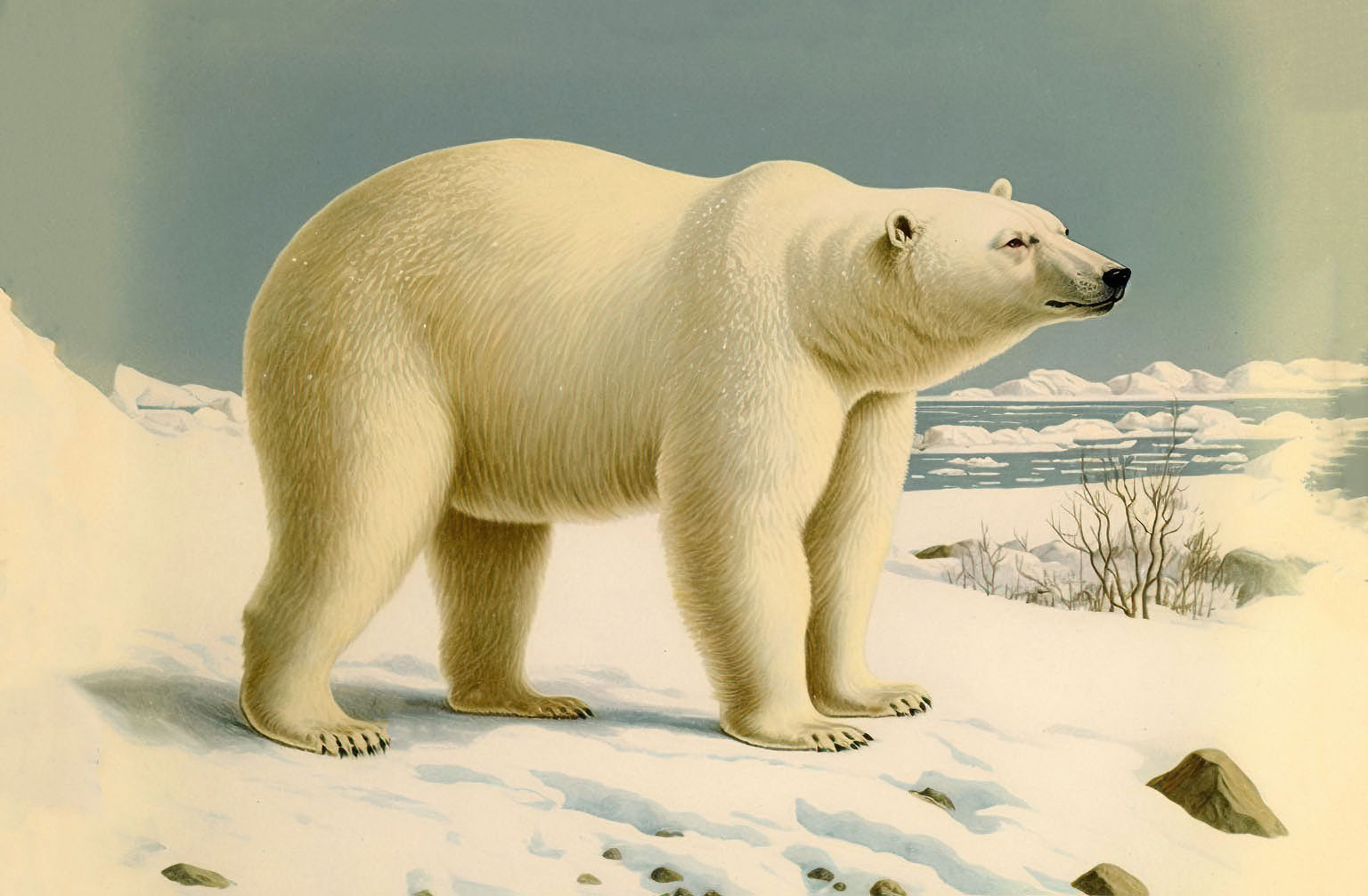 8 Polar Bear Images! - The Graphics Fairy for Polar Bear Printable Pictures Free