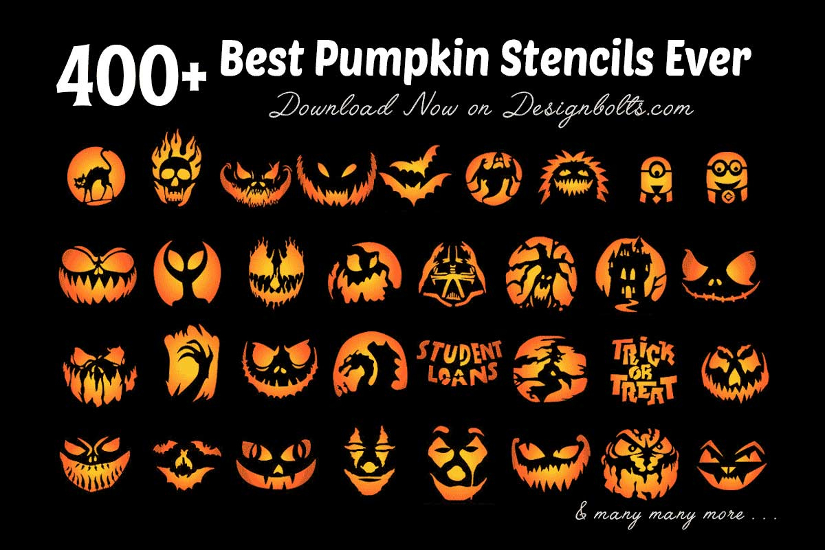 850+ Free Printable Halloween Pumpkin Carving Stencils, Patterns for Free Printable Pumpkin Stencil