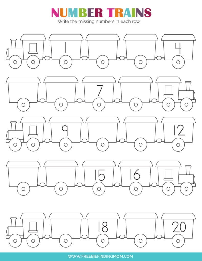 9 Free Printable Number Worksheets For Kindergarten - Freebie throughout Free Printables For Kindergarten