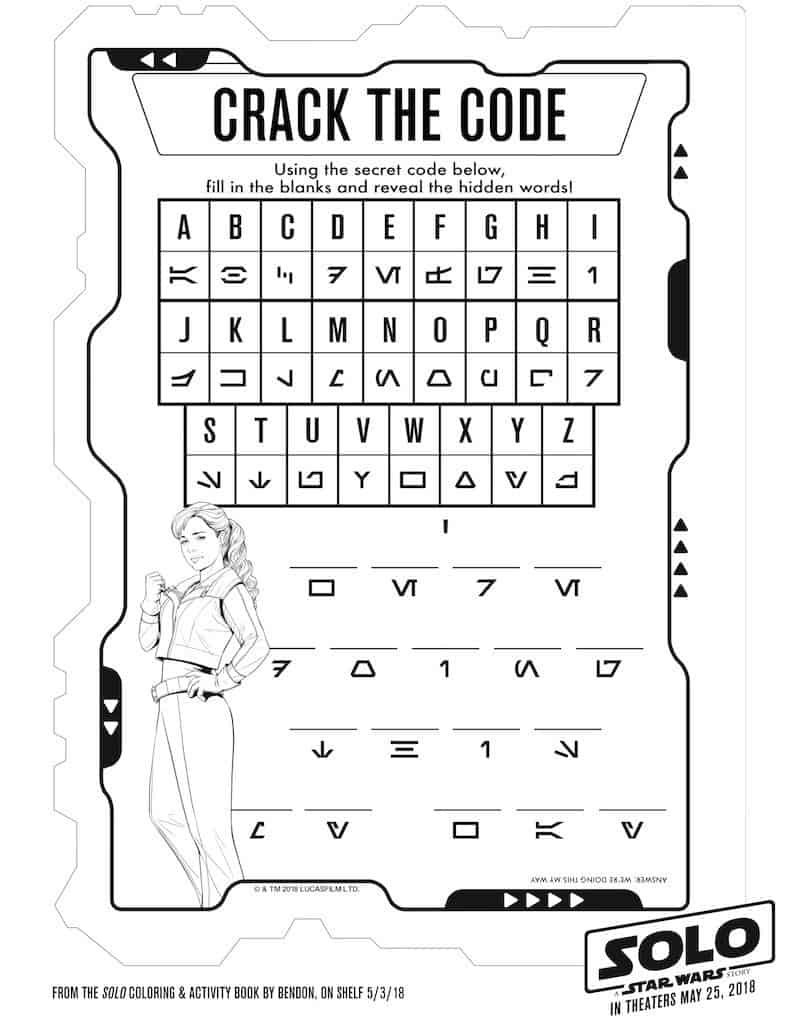 9 Star Wars Solo: Free Printable Activity Sheets – 101 Party Ideas inside Free Printable Activities For Adults