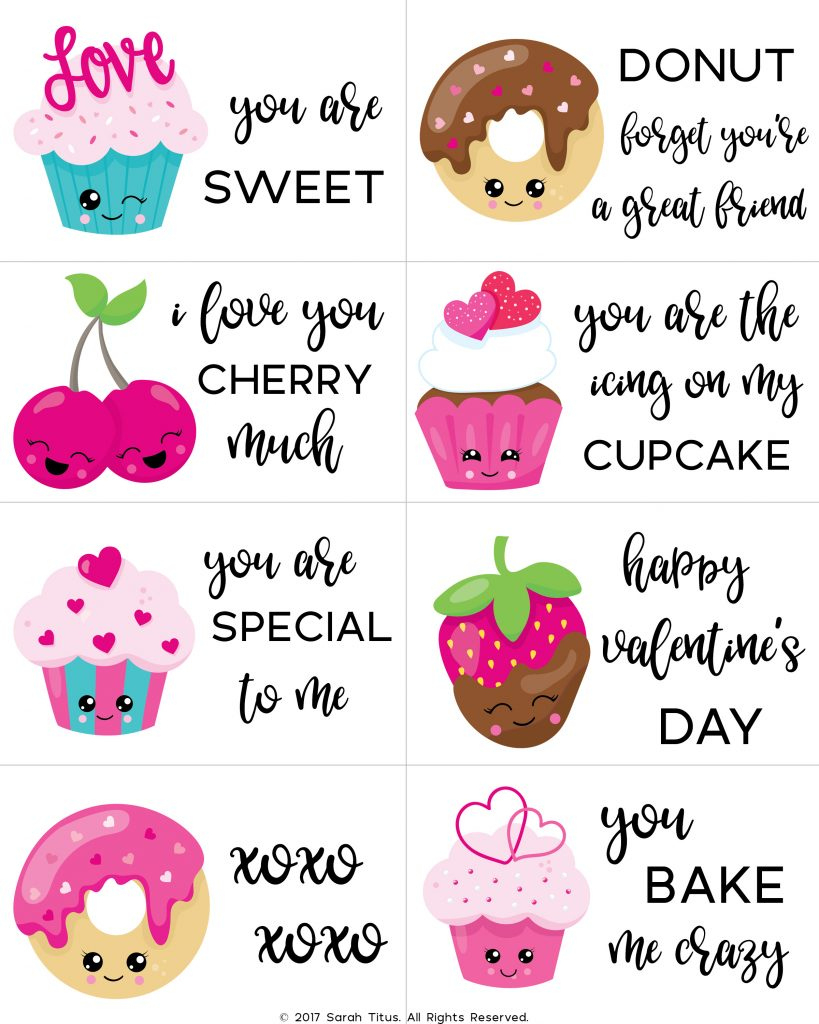 95+ Free Printable Valentine Cards For Kids - Sarah Titus in Free Printable Childrens Valentines Day Cards