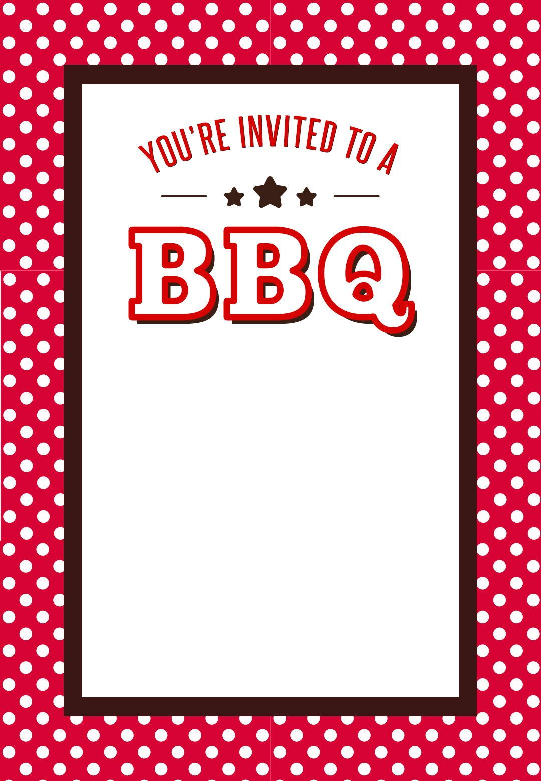 A Bbq - Free Bbq Party Invitation Template | Greetings Island with regard to Free Printable Cookout Invitations