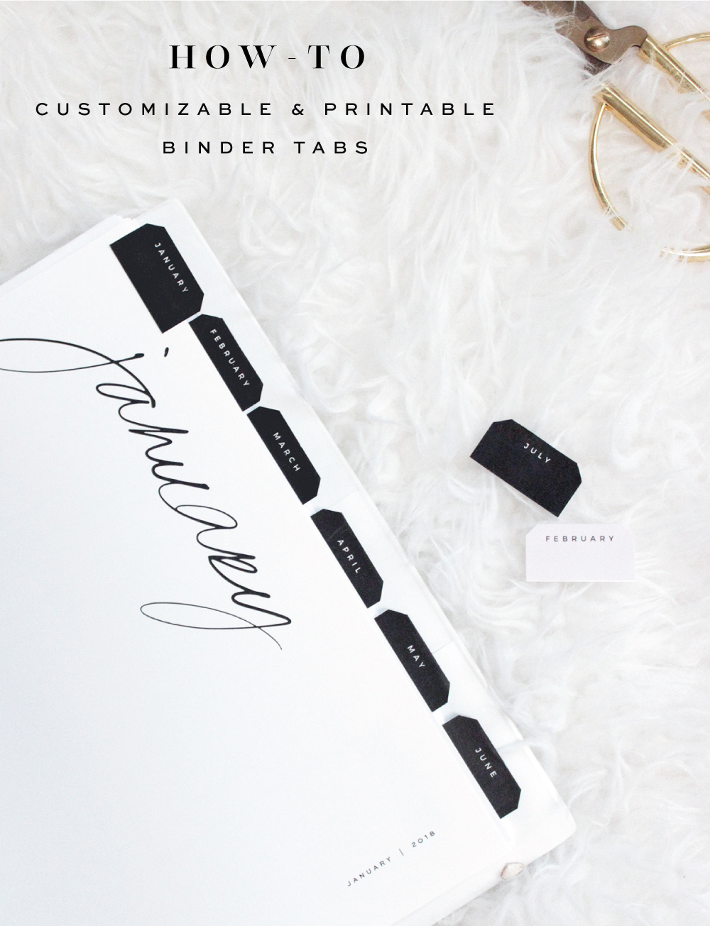 A Customizable And Free Printable Binder Tabs Tutorial inside Free Printable Tabs for Binders