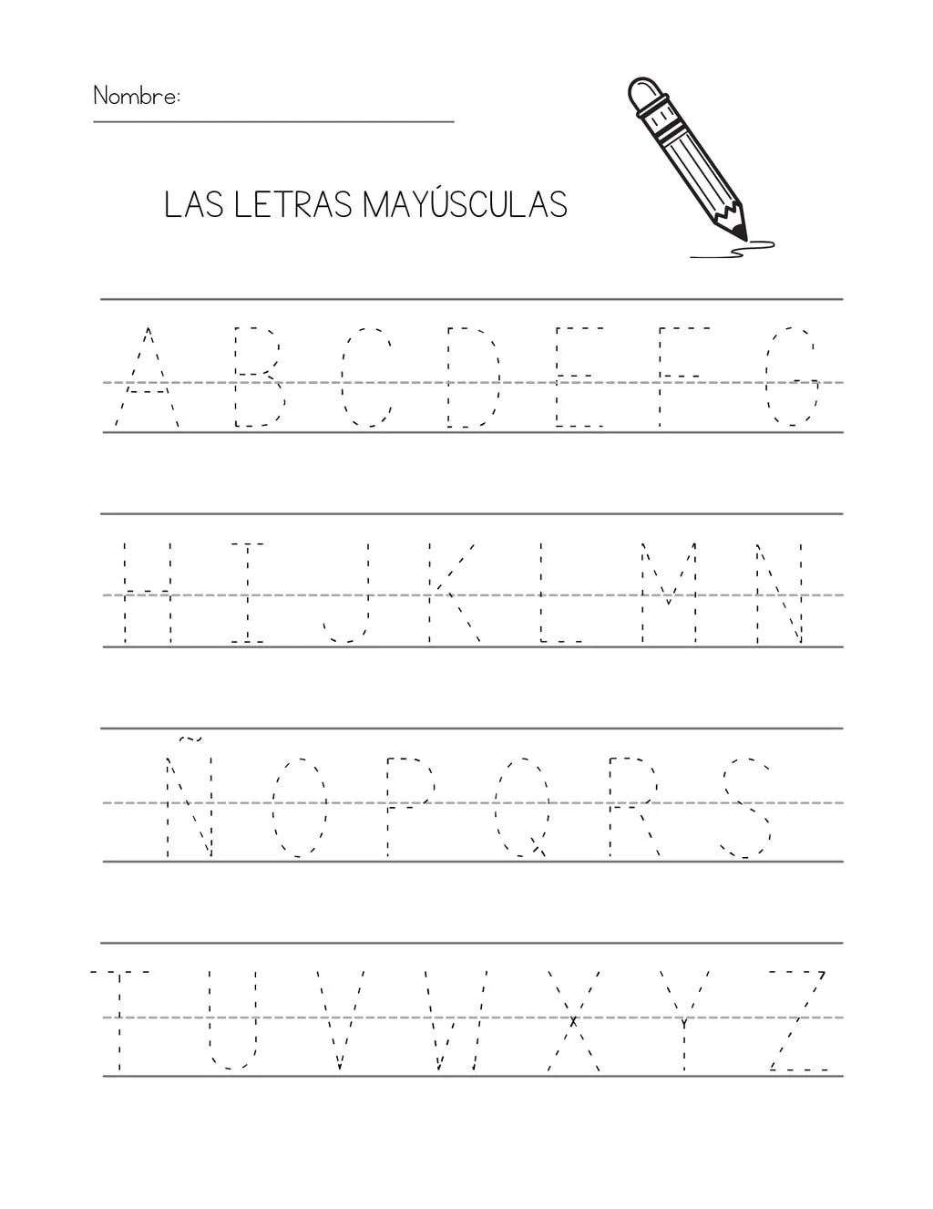 A Guide To The Alphabet In Spanish With Free Printables within Free Printable Spanish Alphabet Worksheets