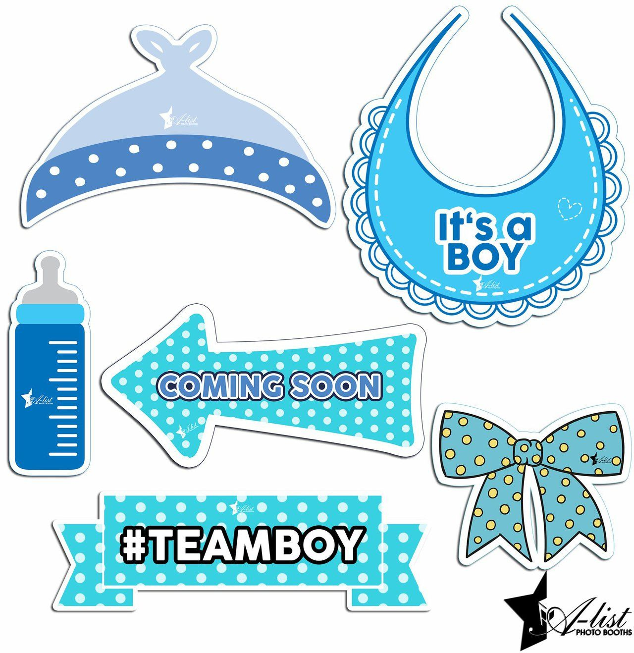 A-List Photo Booths – Germantown, Md – Templates | Baby Shower for Free Printable Boy Baby Shower Photo Booth Props