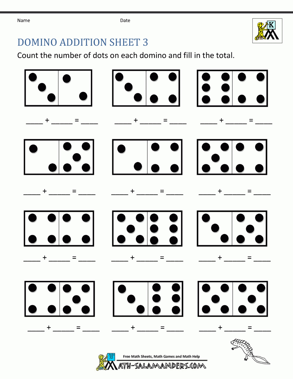 Addition Math Worksheets For Kindergarten for Free Printable Math Addition Worksheets For Kindergarten