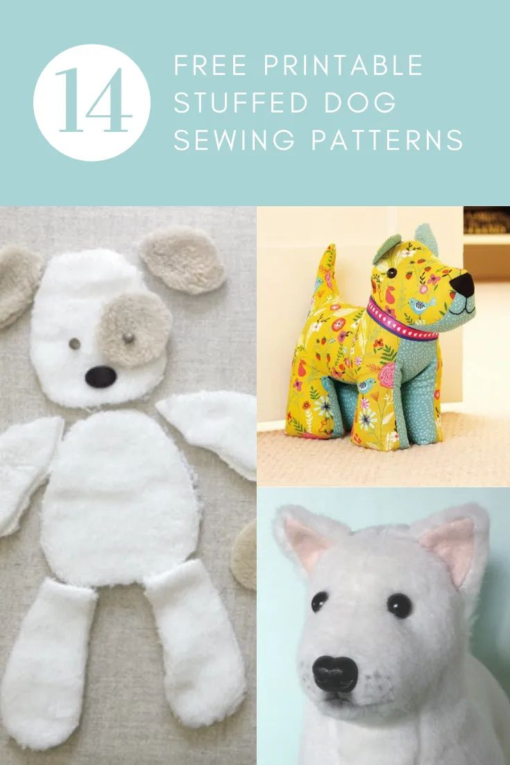 Adorable Dog Sewing Patterns (Free, Printable) | Teddy Bear Sewing regarding Free Printable Stuffed Animal Patterns