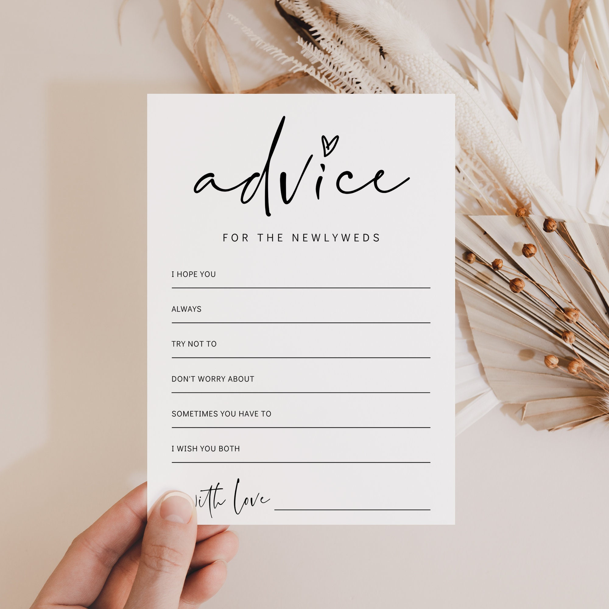 Advice For The Bride And Groom Card, Printable Advice Cards within Free Printable Bridal Shower Advice Cards