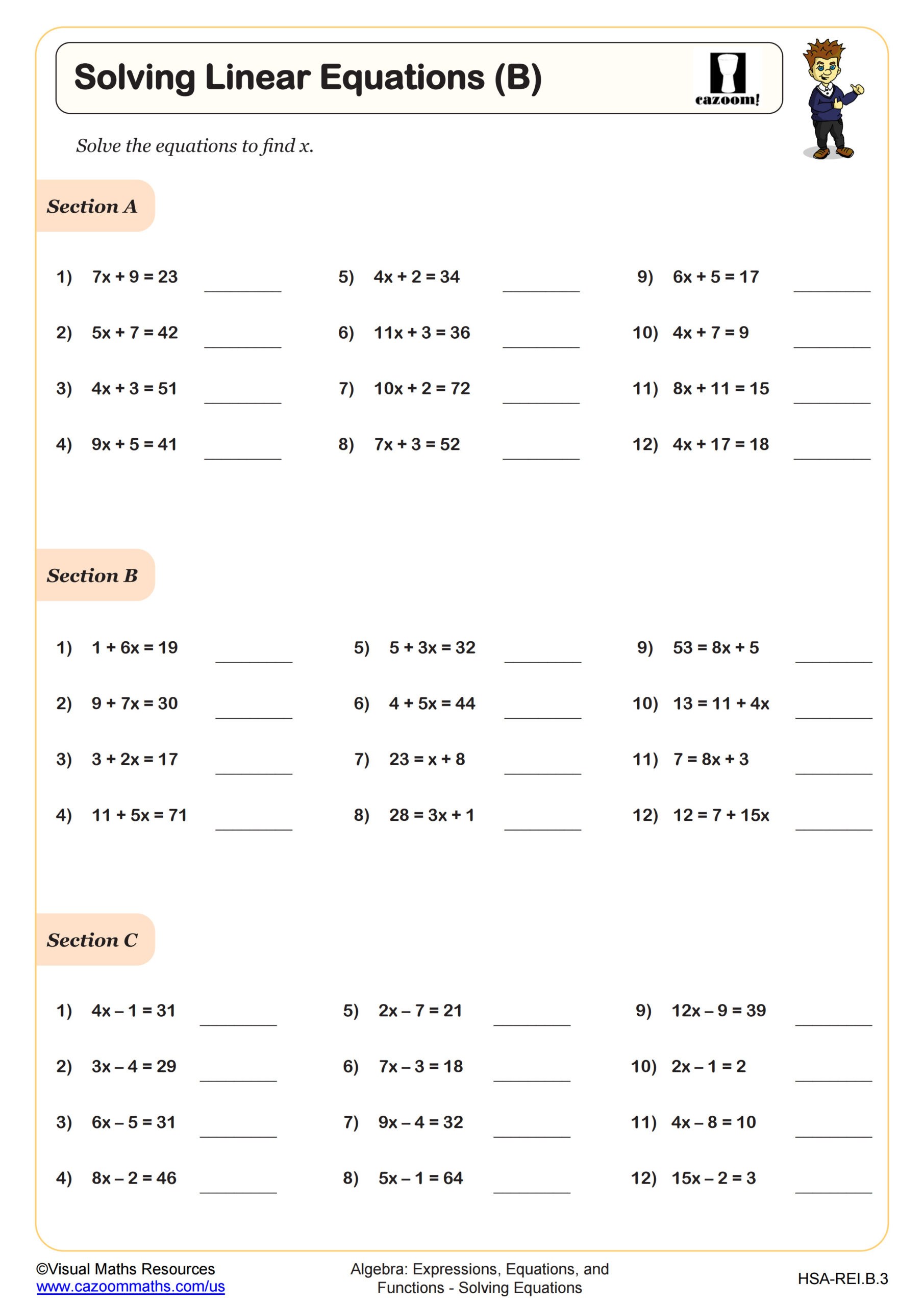 Algebra 1 Worksheets With Answers Pdf | Printable Algebra 1 Math for Free Printable Algebra Worksheets With Answers