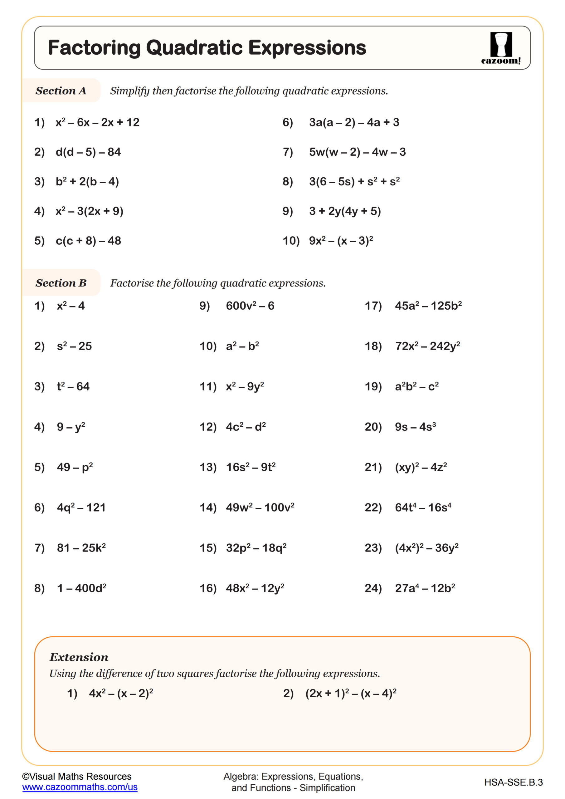 Algebra 1 Worksheets With Answers Pdf | Printable Algebra 1 Math with regard to Free Printable Algebra Worksheets With Answers